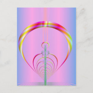 Fraktal Spaß 17 Postkarte