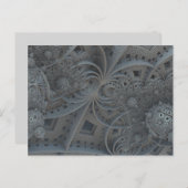 Fraktal Sphären Postkarte (Vorne/Hinten)