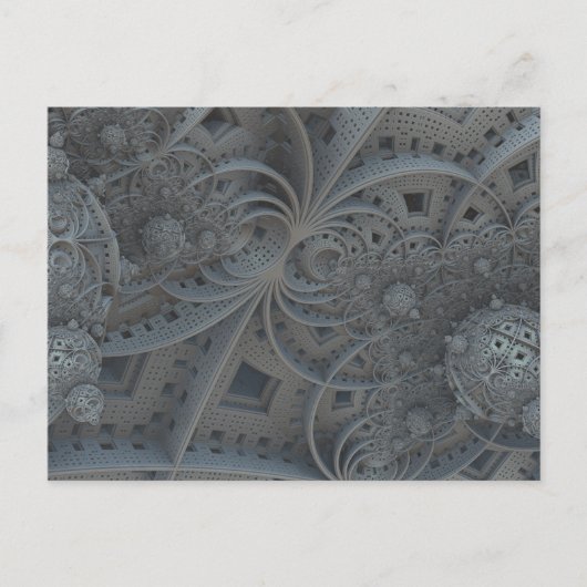 Fraktal Sphären Postkarte (Vorderseite)