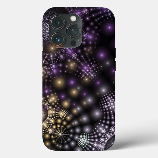 Fraktal Sphere Art Mandala Universe iPhone Case (Rückseite)