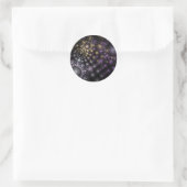 Fraktal Sphere Art Mandala Universe Runder Aufkleber (Tasche)