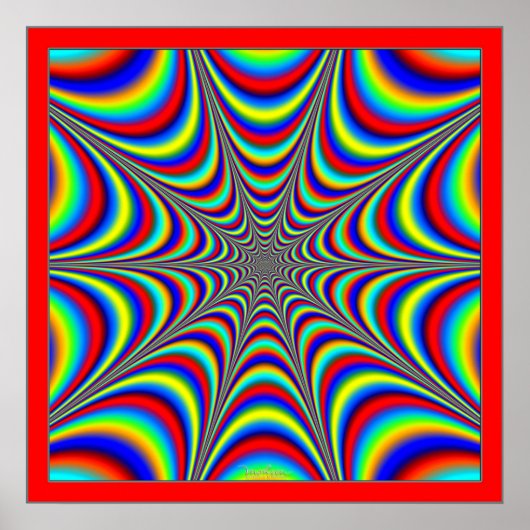 Fraktal Spider Web Poster (Vorne)