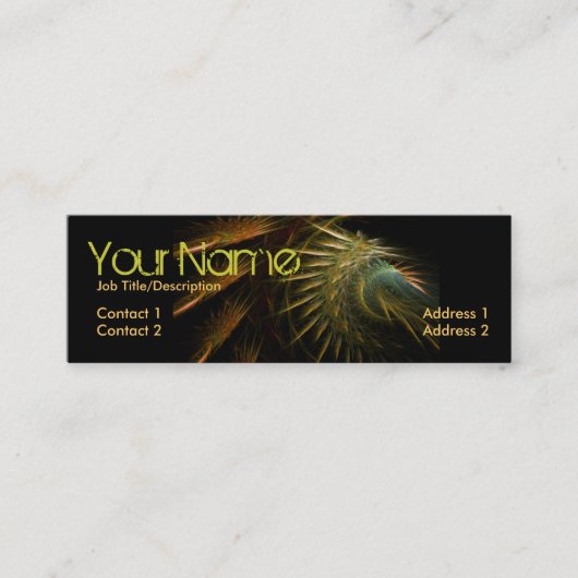 Fraktal Spikez Mini Business Card Visitenkarte (Vorderseite)