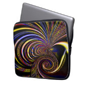 Fraktal Spiral Designed (13") Electronics Bag Laptopschutzhülle (Vorderseite Links)