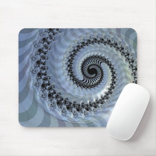 Fraktal Spiral Elegance Mouse Pad Mousepad (Mit Mouse)