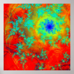 Fraktal Spiral Poster