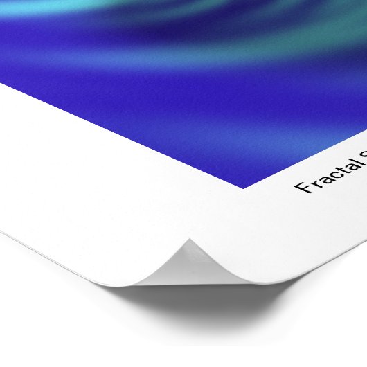 Fraktal Spiral Poster (Ecke)