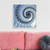 Fraktal Spirale Elegance Canvas Print Leinwanddruck (Insitu (Wohnzimmer))