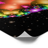 Fraktal Spiralnebel Poster (Ecke)