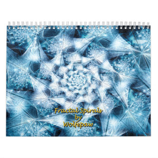 Fraktal Spirals von Wolfepaw Calendar Januar Cvr Kalender