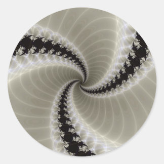 Fraktal Spiralsticker Runder Aufkleber
