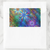 Fraktal Spring Swatch Rechteckiger Aufkleber (Tasche)