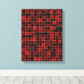 Fraktal Squares Canvas Print Leinwanddruck (Insitu (Holzboden))