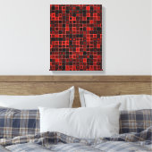 Fraktal Squares Canvas Print Leinwanddruck (Insitu (Schlafzimmer))
