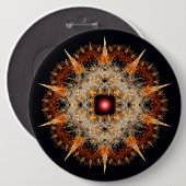 Fraktal Stachelstern Button (Vorne & Hinten)