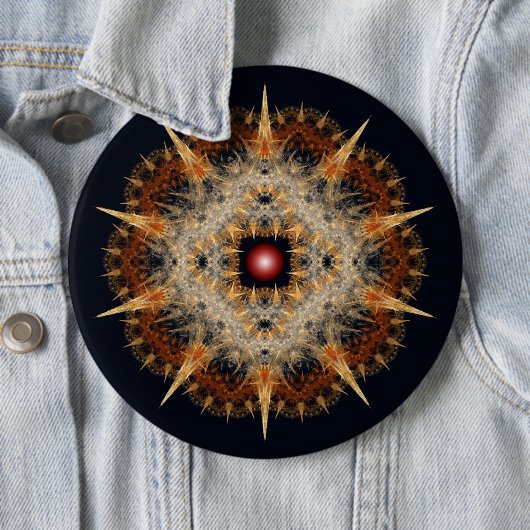 Fraktal Stachelstern Button (Beispiel)