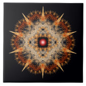Fraktal Stachelstern Fliese (Vorderseite)