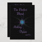 Fraktal Star Blended Family Einladung (Vorne/Hinten)