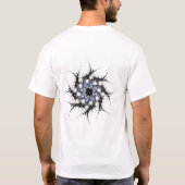 Fraktal Star Blue T-Shirt (Rückseite)