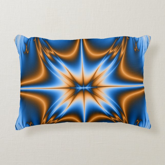 Fraktal Star Dekokissen (Vorderseite)