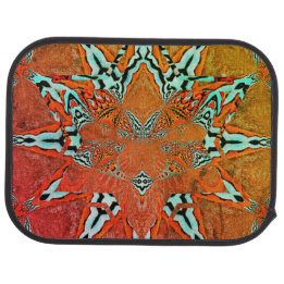 Fraktal Star der zukünftigen Komplexität Autofußmatte