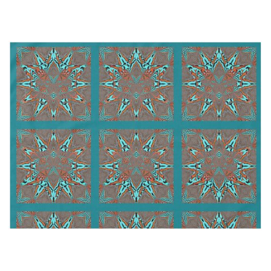 Fraktal Star der zukünftigen Komplexität Tischdecke (Vorderseite (Horizontal))