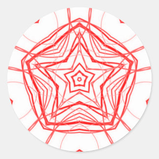 Fraktal Star Heart Sacred Geometry Decal Aufkleber
