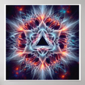 Fraktal-Star-Kollaps im kosmischen Blut Poster (Vorne)