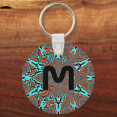 Fraktal Star of Future Complexity Monogram Schlüsselanhänger (Vorderseite)