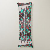 Fraktal Star von Retro Zukunftskomplexität Seitenschläferkissen (Vorderseite Vertikal)