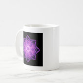 Fraktal Stardust lila Kaffeetasse (Vorderseite Links)
