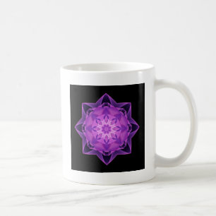 Fraktal Stardust lila Kaffeetasse