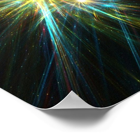 Fraktal stars - Poster (Ecke)