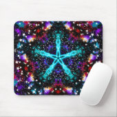 Fraktal Stars Universe Mandala Star Mousepad (Mit Mouse)