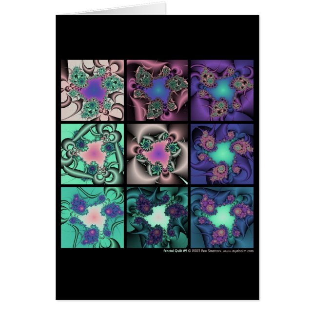 Fraktal-Steppdecke #9 (Vorne)