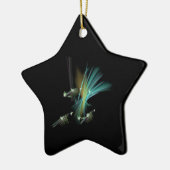 Fraktal - Sterne Keramik Ornament (Links)
