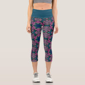 Fraktal-Strahlung Capri Leggings (Vorderseite)