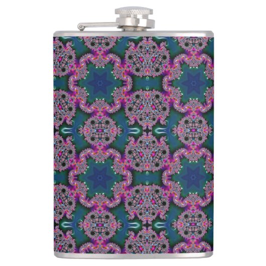 Fraktal-Strahlung Flachmann (Vorderseite)