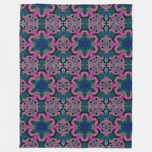 Fraktal-Strahlung Fleecedecke (Vorderseite)