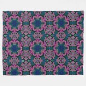 Fraktal-Strahlung Fleecedecke (Vorderseite (Horizontal))