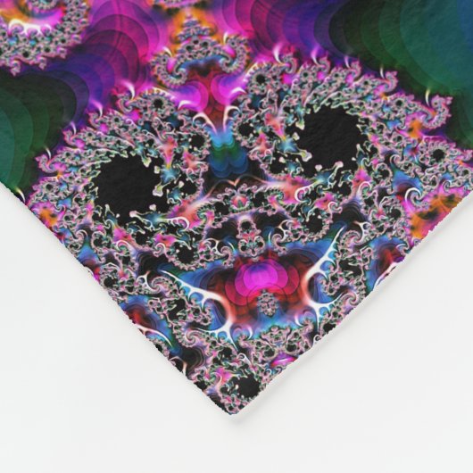 Fraktal-Strahlung Fleecedecke (Ecke)