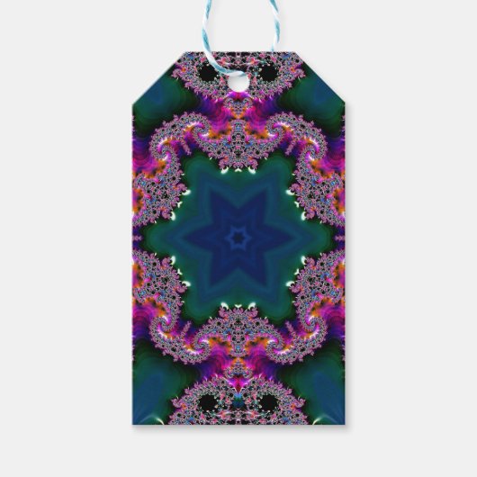 Fraktal-Strahlung Geschenkanhänger (Vorderseite)