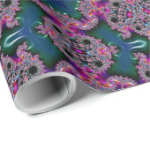 Fraktal-Strahlung Geschenkpapier (Rolleneckpunkt)