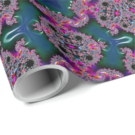 Fraktal-Strahlung Geschenkpapier (Rolleneckpunkt)
