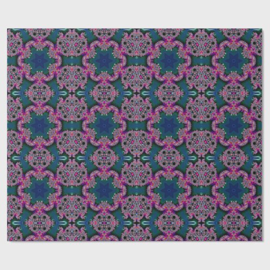 Fraktal-Strahlung Geschenkpapier (Flach)