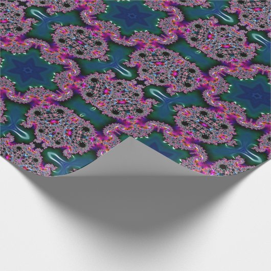 Fraktal-Strahlung Geschenkpapier (Ecke)