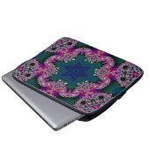 Fraktal-Strahlung Laptopschutzhülle (Vorne Knopf)