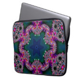 Fraktal-Strahlung Laptopschutzhülle (Vorderseite Links)