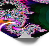 Fraktal-Strahlung Poster (Ecke)