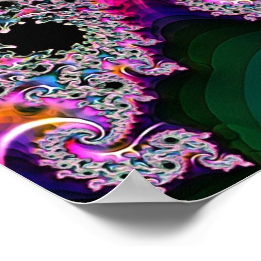 Fraktal-Strahlung Poster (Ecke)